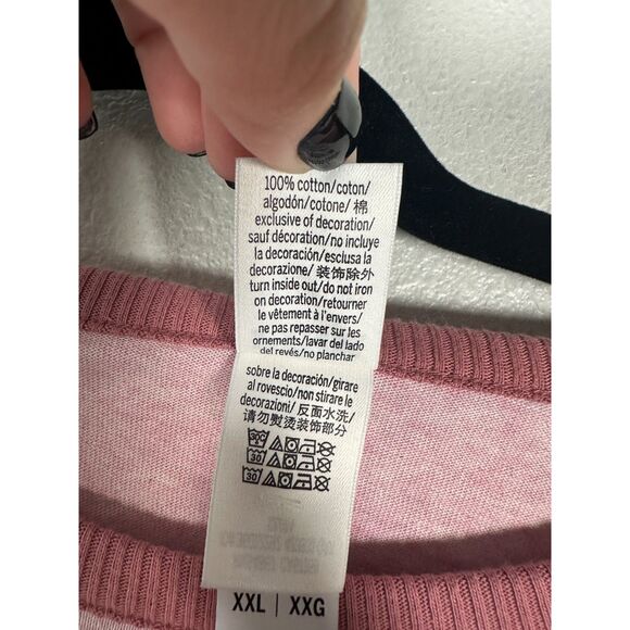 Victoria's Secret Retro Heather Bloom Pink Baseball Ringer Tee XXL NEW with Tags - Picture 3 of 6